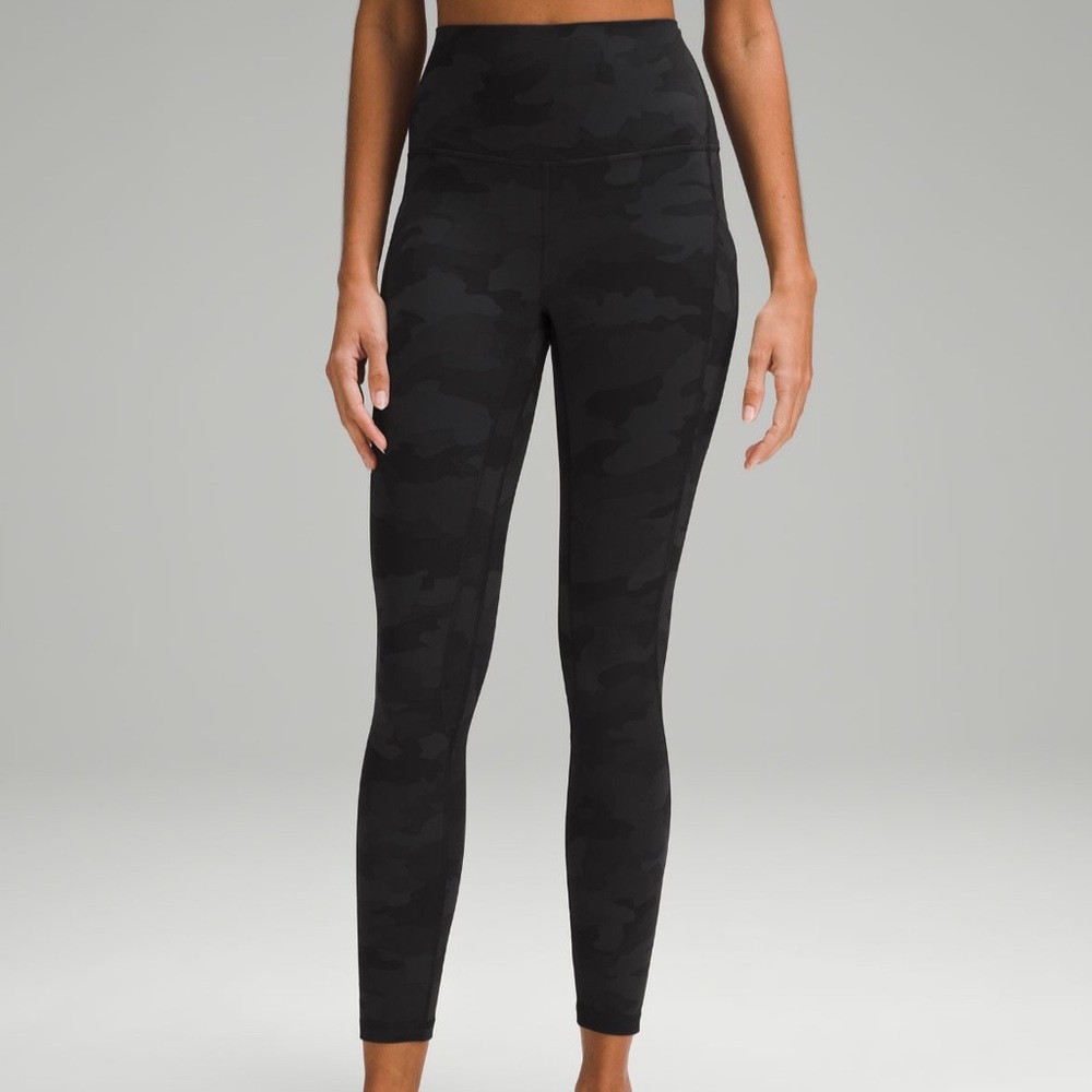 Lululemon Align Black Camouflage Leggings 25” with pockets